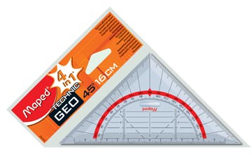 GEODRIEHOEK SCHOOL 16 CM 45