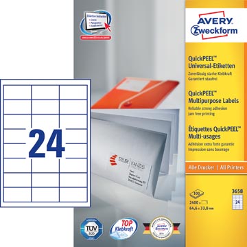 ZWECK.ETIK.64.6X33.8MM INKJET-LASER-KOPIE