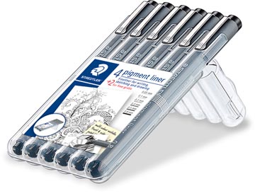 ETUI 6 PIGMENT LINER ZWART