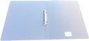ALPHA RINGMAP, VOOR ft A4, UIT PP, 2 RINGEN VAN 25mm, TRANSPARANT WIT