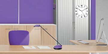 UNILUX MAGNET KLOK GRIJS WIT