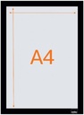 NOBO MAGN KADER A4 ZWART 2X