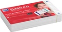 FLASHCARD LIJN A7 80X WIT
