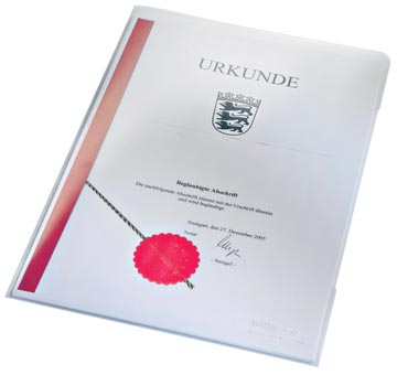 PK 100 ZICHTMAP KLEURLOOS A4