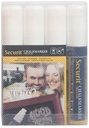 SECURIT KRIJTMARKER L WIT 4X
