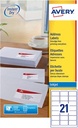 ETIK INKJET 99,1X38,1 525ST WT