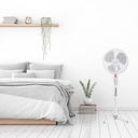 STATIEFVENTILATOR 40CM WIT