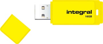 INTEGRAL USB2 NEON 16GB GEEL