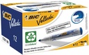 WITBORDSTIFT BIC (BLAUW, RONDE PUNT)