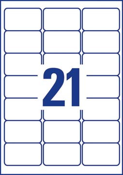 ZWECK STICK&LIFT ETIKETTEN (63.5X38.1MM)