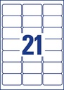 ZWECK STICK&LIFT ETIKETTEN (63.5X38.1MM)