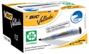 WITBORDSTIFT BIC (ZWART, SCHUINE PUNT)