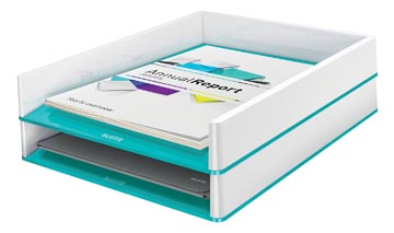 LEITZ WOW BRIEVENBAK IJSBLAUW