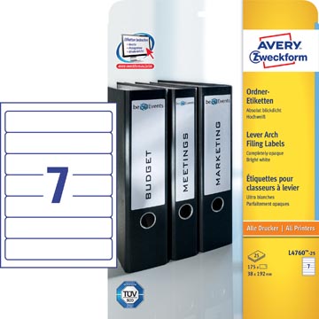 RUGETIK 192X38 BL175 WIT