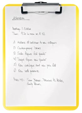 WOW KLEMPLAAT PS A4 GEEL