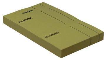 KELNERBOEKJE 10X6CM GEEL