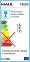 MAUL BUREAULAMP LED STORM ZILV