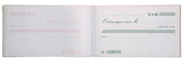 ONTVANGSTBEW.BOOK 10.5X18 NCR