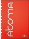 ATOMA SCHRIFT A5 gelijnd SORBET  ROOD 144BLZ