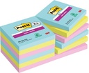 POST-IT SUPER STICKY NOTES COSMIC, 90 VEL, ft 76X76mm, 8+4 GRATIS