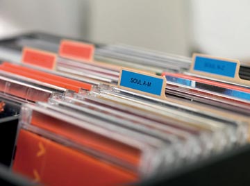 DYMO TAPE D1 19MM ZW/WIT 10X