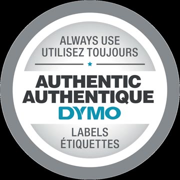 DYMO TAPE D1 19MM ZW/WIT 10X