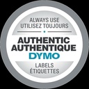 DYMO TAPE D1 19MM ZW/WIT 10X