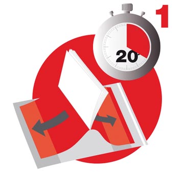 BOEKOMSLAG 30CM 120MIC HELDER