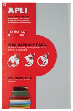 BOEKOMSLAG 30CM 120MIC HELDER