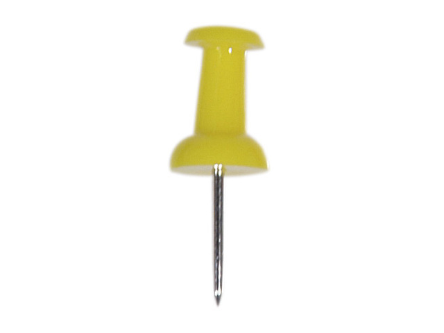 DOOSJE 40 PUSH PINS (GEEL)
