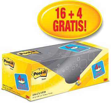 POST-IT 654 16+4 76X76MM