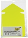 20 FLUO PIJLEN 24 CM GEEL