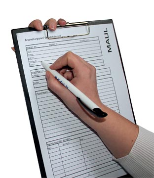 MAUL KLEMPLAAT PVC A4V ZWART