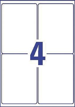 ZWECK WEERVASTE ETIKETTEN LASER (99.1X139MM)