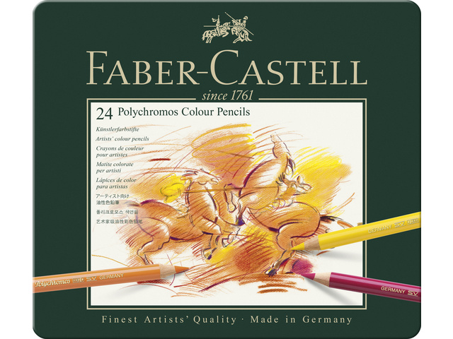 Faber Castell Polychromos Kleurpotloden Etui 24 Stuks