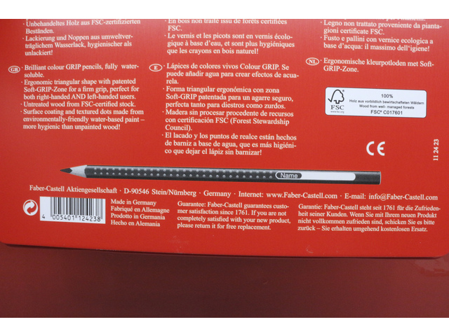 Faber Castell Kleurpotlood Grip 2001 metalen etui 24 stuks