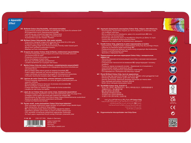 Faber Castell Kleurpotlood Grip 2001 metalen etui 36 stuks