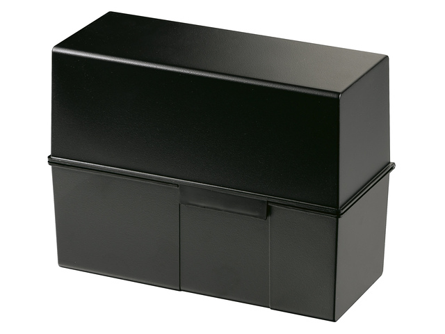 Kaartenbak-fichebak Han Breed A5 Kunststof Zwart