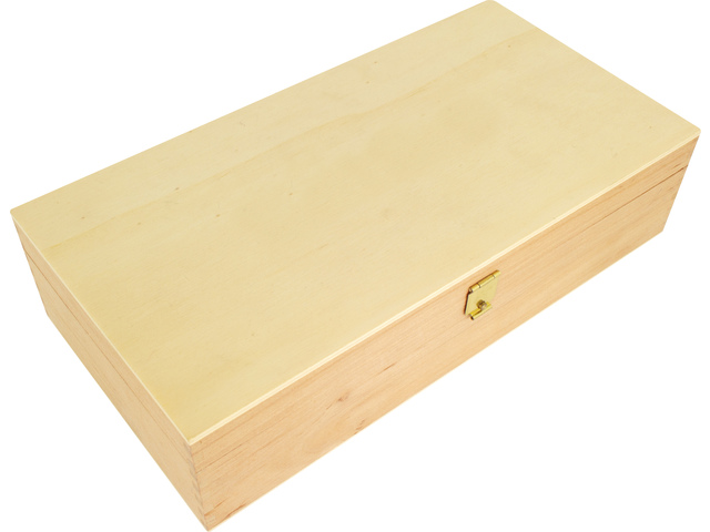 Kangaro Houten Tekendoos 3-vaks (24x12,5x6cm)