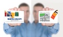 VISITEKAARTJES 25 BLZ. (QUICK&CLEAN WIT MAT)