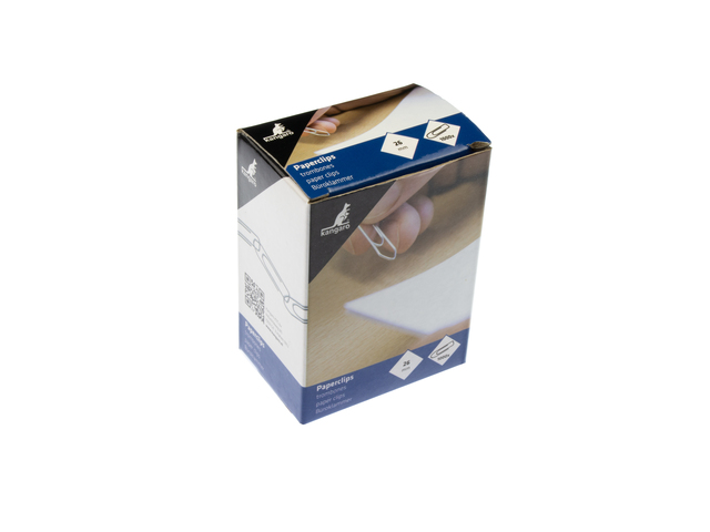 Paperclip Kangaro 32 mm, hoekig, doosje à 1000 stuks, verzinkt