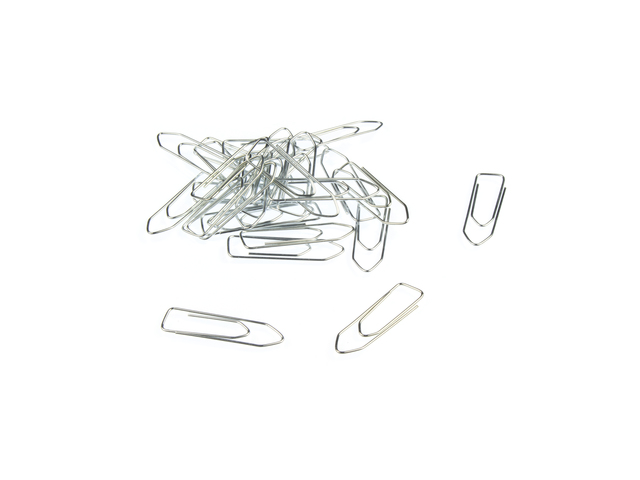 Paperclip Kangaro 32 mm, hoekig, doosje à 1000 stuks, verzinkt