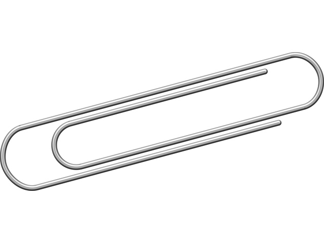 Kangaro Papierklemmen 50mm Rond Verzinkt, Doos 100 Stuks