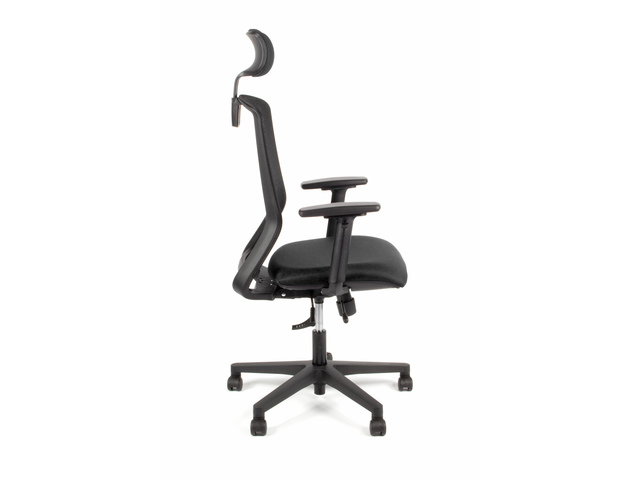 Bureaustoel Linea Tekna 01/PT, zwart, met hoofdsteun