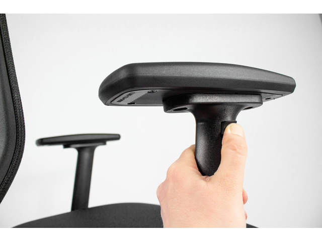 Bureaustoel Linea Tekna 01/PT, zwart, met hoofdsteun