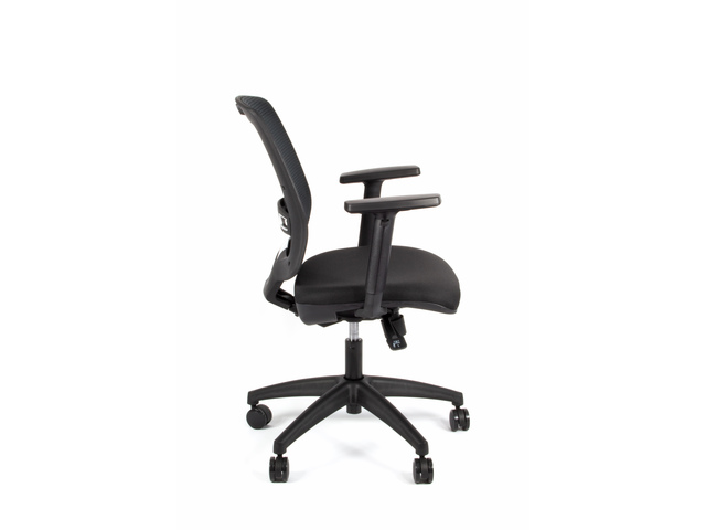 Bureaustoel Linea New Malice 01, zwart, met 1D armleuning