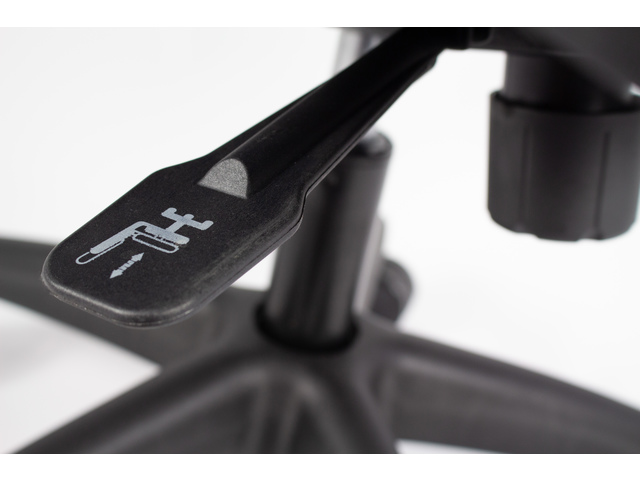 Bureaustoel Linea New Malice 01, zwart, met 1D armleuning