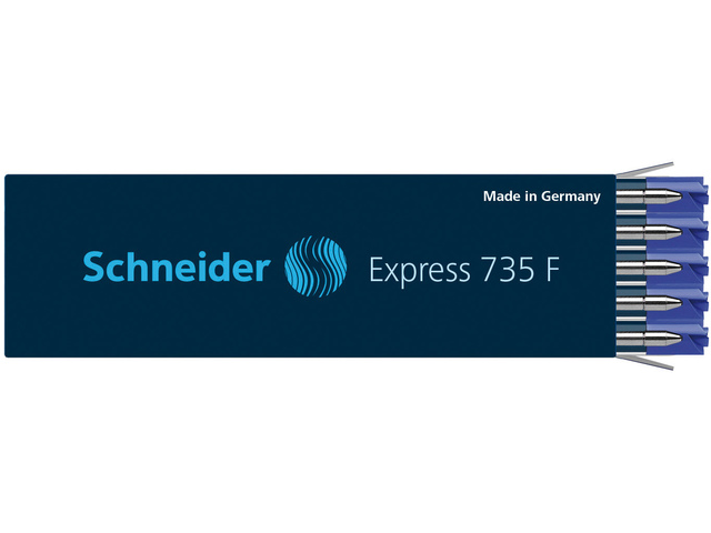 Balpenvulling Schneider-Parker Express 735  - blauw - fijn
