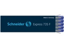 Balpenvulling Schneider-Parker Express 735  - blauw - fijn