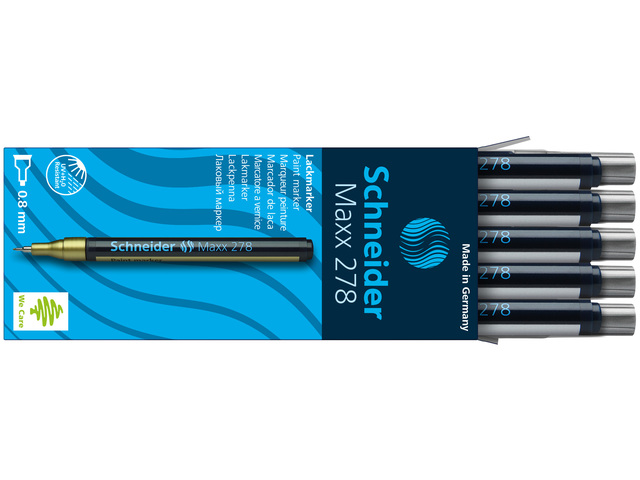Lakmarker Schneider Maxx 278 0,8mm zilver